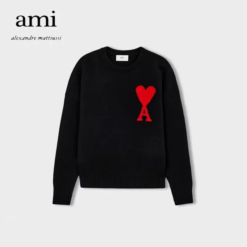 Luxury Knit Heart Pullover