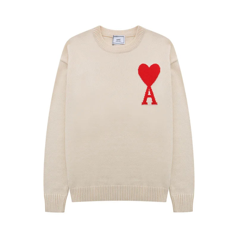 Luxury Knit Heart Pullover