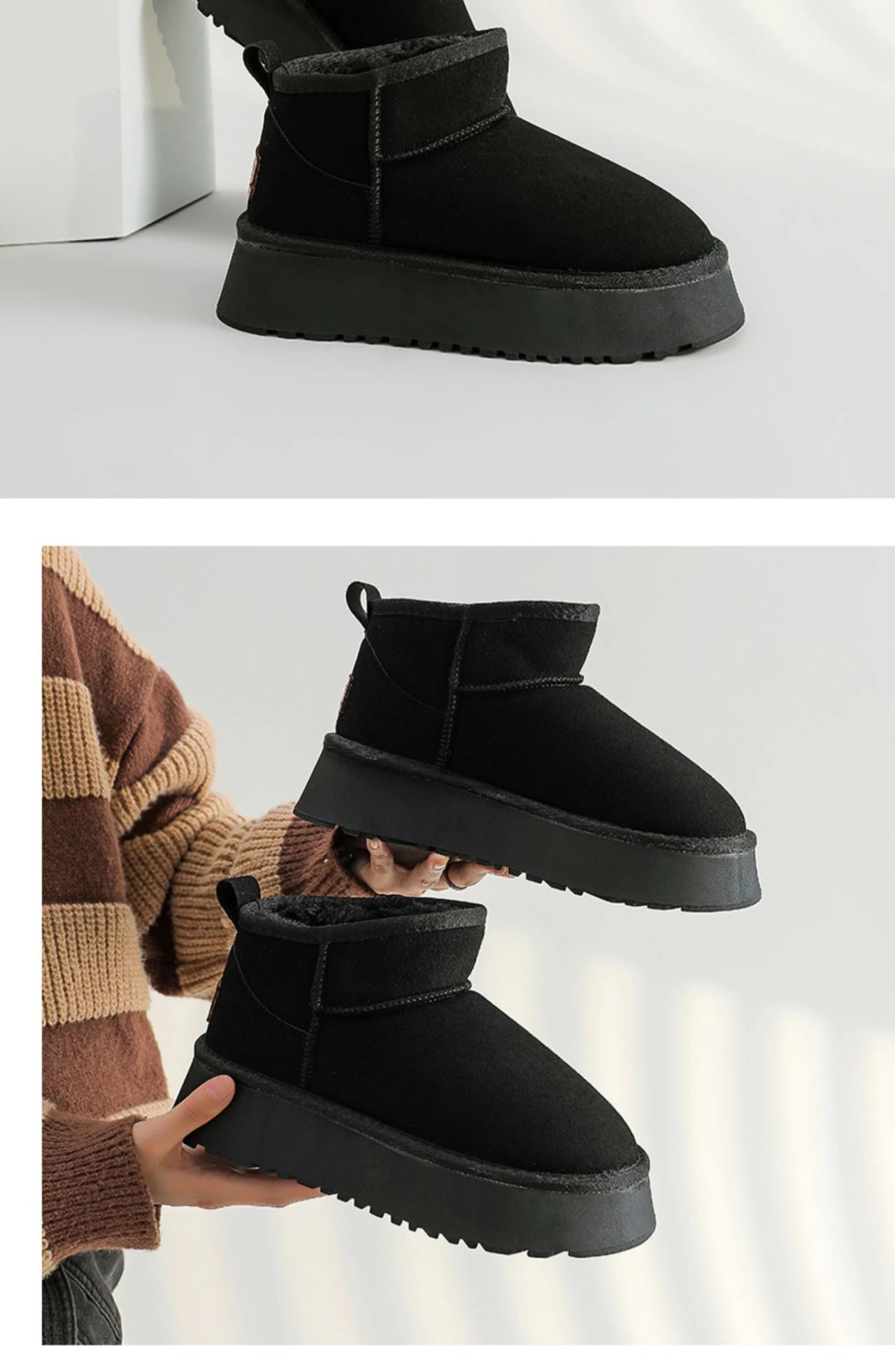 Plush Luxe Winter Ankle Boots