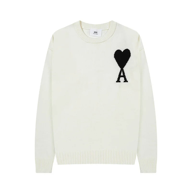 Luxury Knit Heart Pullover